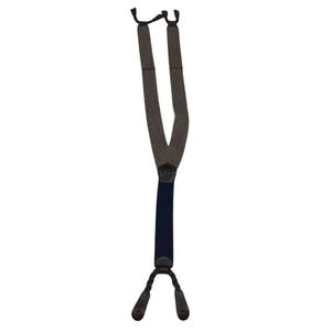 AJ Colours Men's Multicolor Leather Button End Y-Back Suspenders
